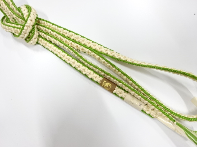 未使用品　正絹　手組帯締め